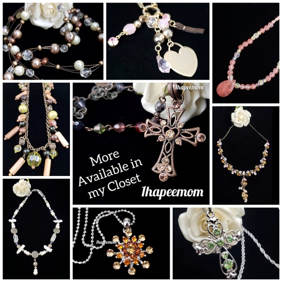 Gold Tone Necklace Extra Long Multi Chain Linked - Picture 7 of 14